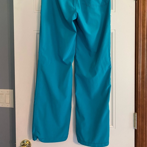 Infinity by Cherokee Turquoise Scrub Pant Size Petite Small - Picture 4 of 7